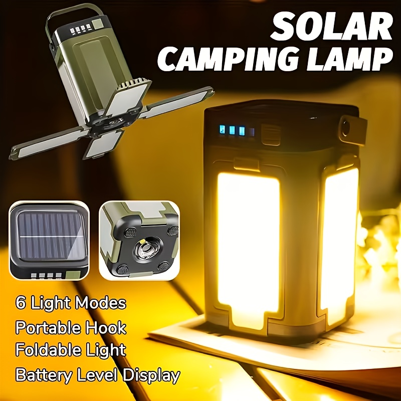 Outdoor Camping Lamp - Lanterna Solar Portátil para Camping com