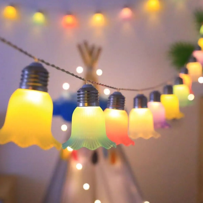 Outdoor Camping Lights String - Luzes de Cordão LED em Forma