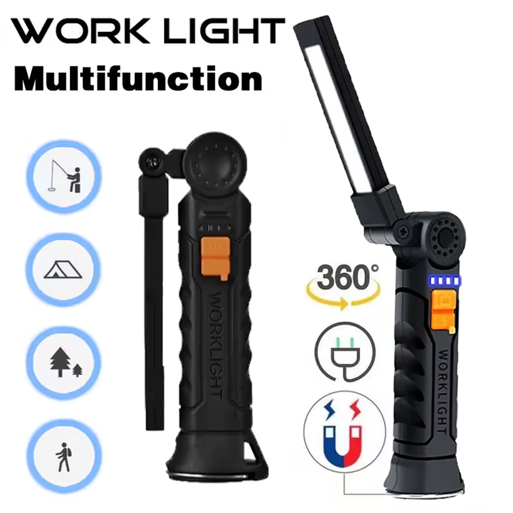 Outdoor Camping Lamp - Lanterna portátil cob led recarregável usb