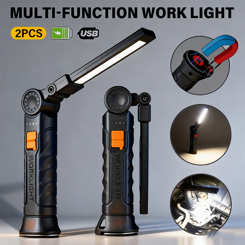 Outdoor Camping Lamp - Lanterna led cob portátil usb recarregável