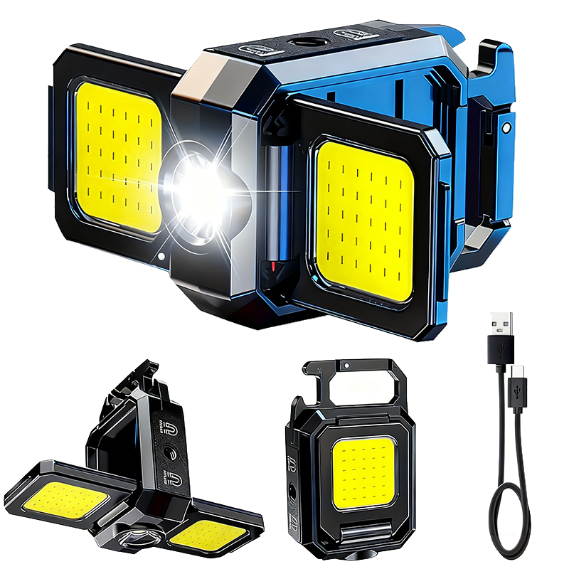Outdoor Camping Lamp - Mini lanterna chaveiro luz COB luz