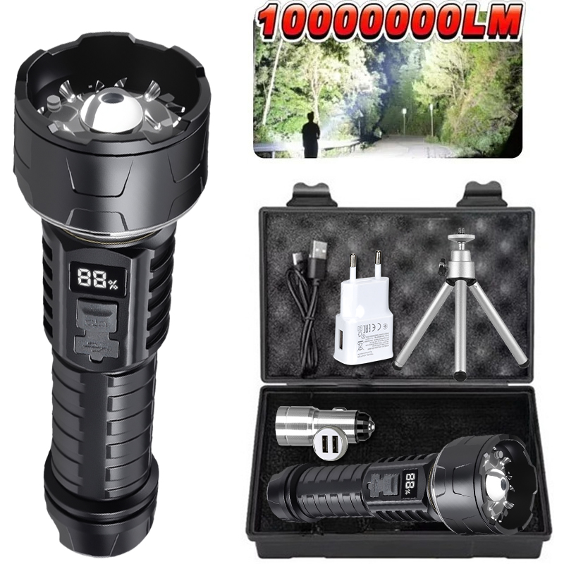 Outdoor Camping Lamp - Lanterna led cob recarregável, 7 núcleos,