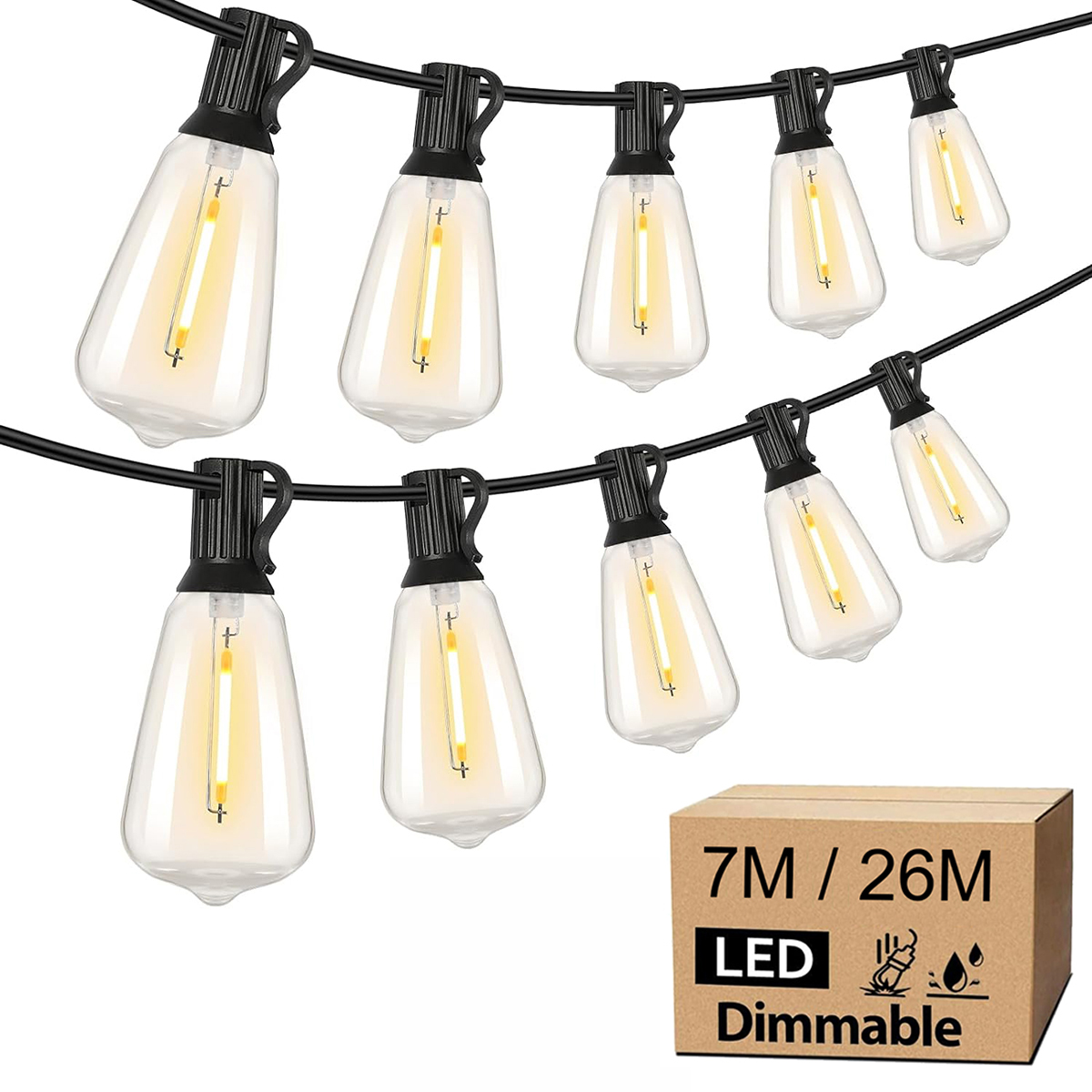 Outdoor Camping Lights String - LED String Lights para decoração ao