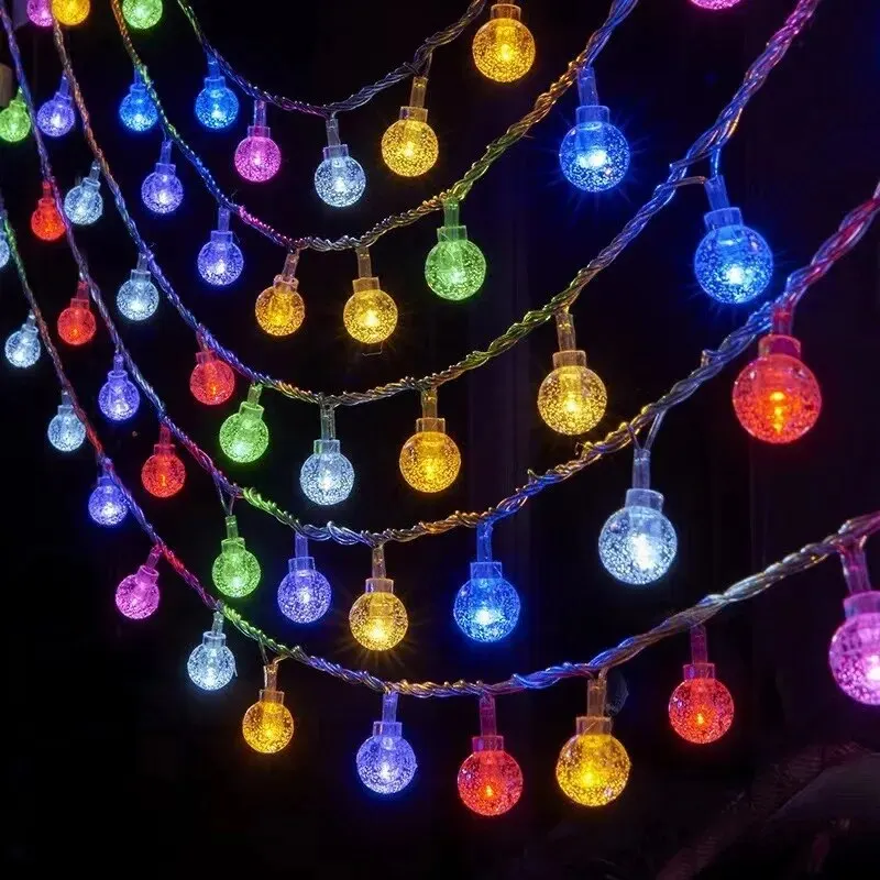 Outdoor Camping Lights String - Led redondo bola de cristal luz