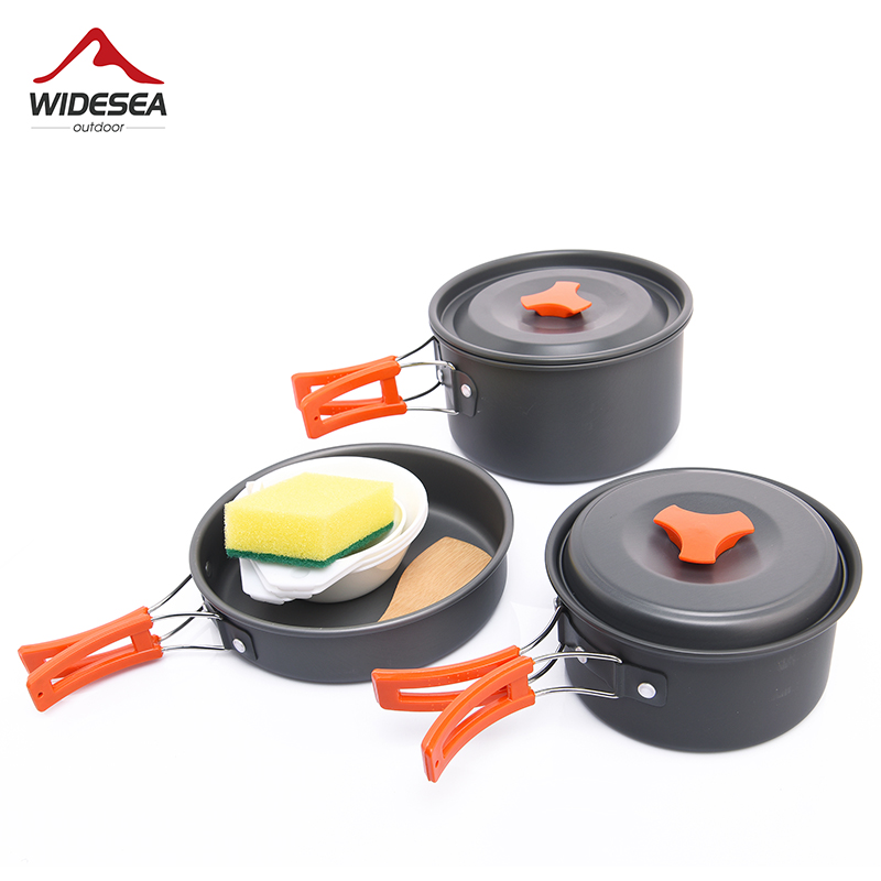 Outdoor Camping Kitchen Set - Widesea conjunto de panelas para acampamento