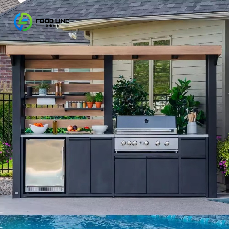 Outdoor Camping Kitchen With Sink - Estação de Cozinha Externa Personalizada Portátil