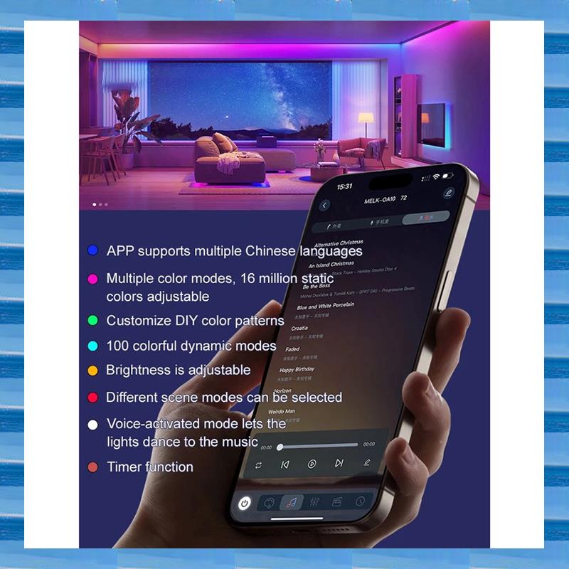 Outdoor Camping Lights String - At53 nachtlampje led night light inteligente