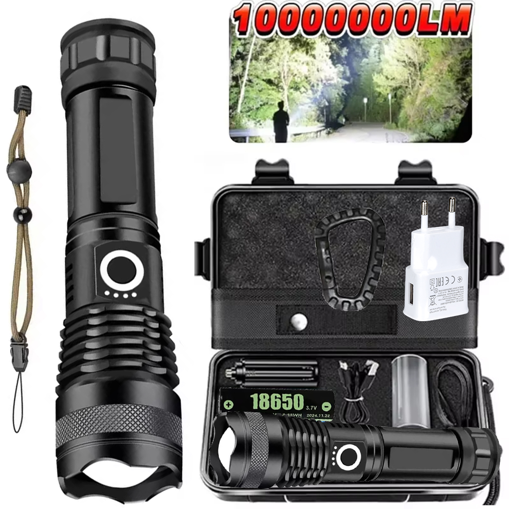 Outdoor Camping Lamp - Lanterna led de alta potência recarregável,
