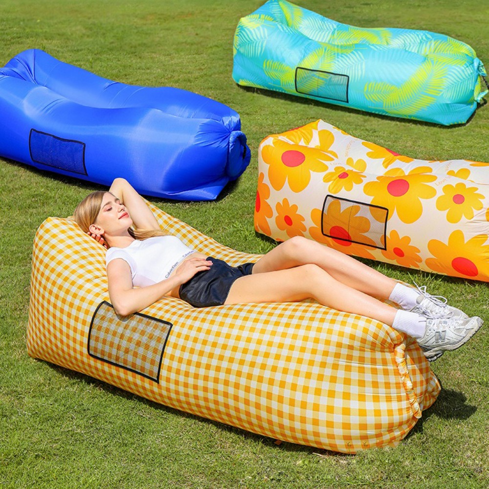 Outdoor Camping Essentials - Cama Inflável Portátil Dobrável para Família,