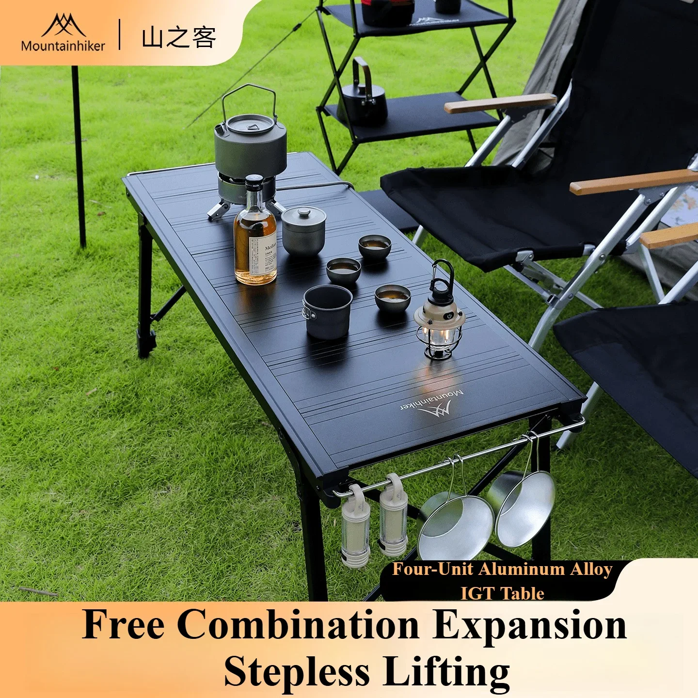 Outdoor Camping Gas Stove - Mesa de Churrasco Portátil para Camping