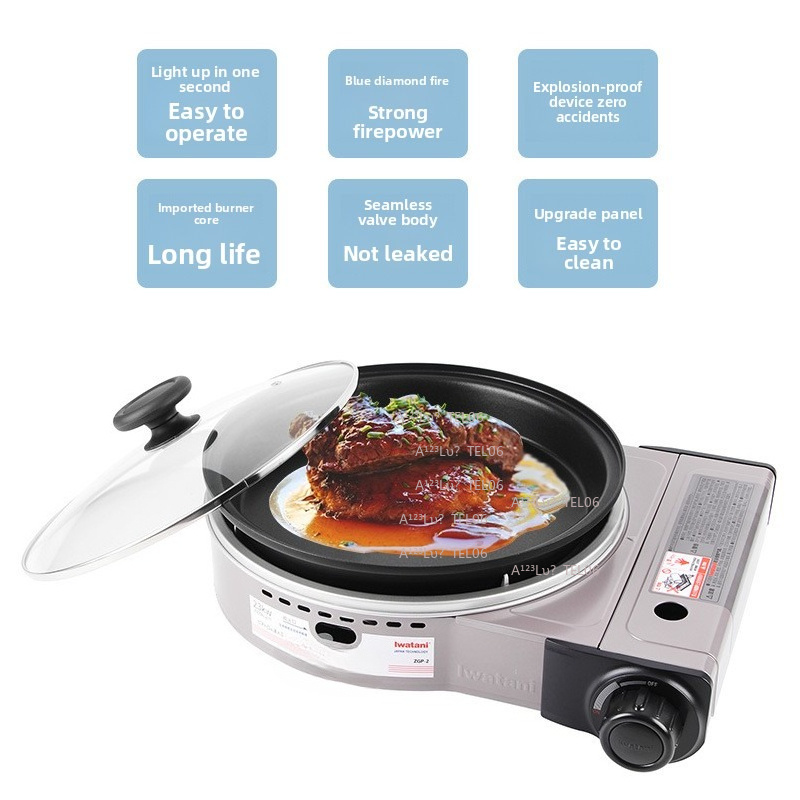Fogão a Gás Portátil à Prova d - Outdoor Camping Gas Stove avaliação e preço