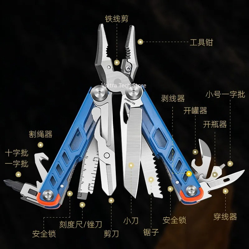 Alicate multifuncional de aço  - Camping Knife Multi-Tool avaliação e preço
