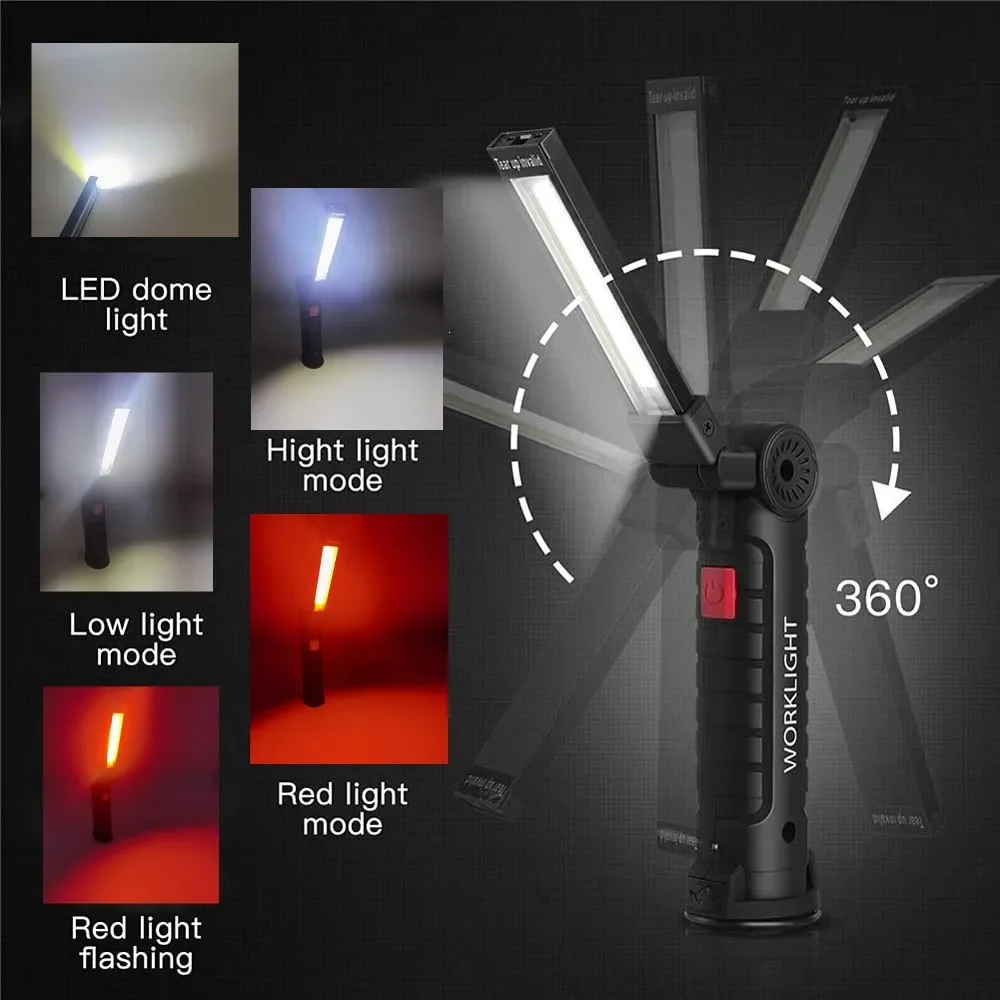 Lanterna led cob portátil usb  - Outdoor Camping Lamp avaliação e preço
