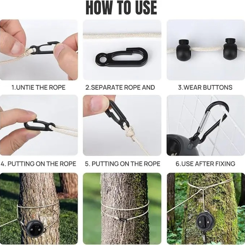 Chiyao 1pc 10m varal de viagem - Camping Outdoor Clothing avaliação e preço