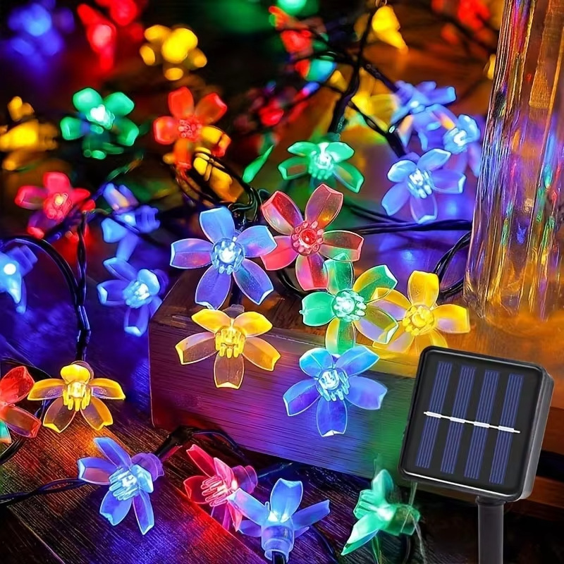 Luzes de Cordão LED Solares pa - Outdoor Camping Lights String avaliação e preço