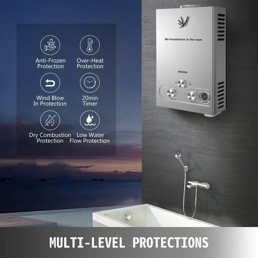 Sihao 12l 16l 18l gpm lpg gás  - Outdoor Camping Heater avaliação e preço
