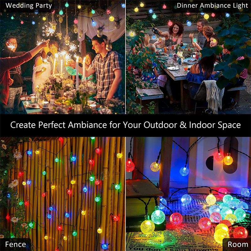 Luzes de Fada em Forma de Bola - Outdoor Camping Lights String avaliação e preço