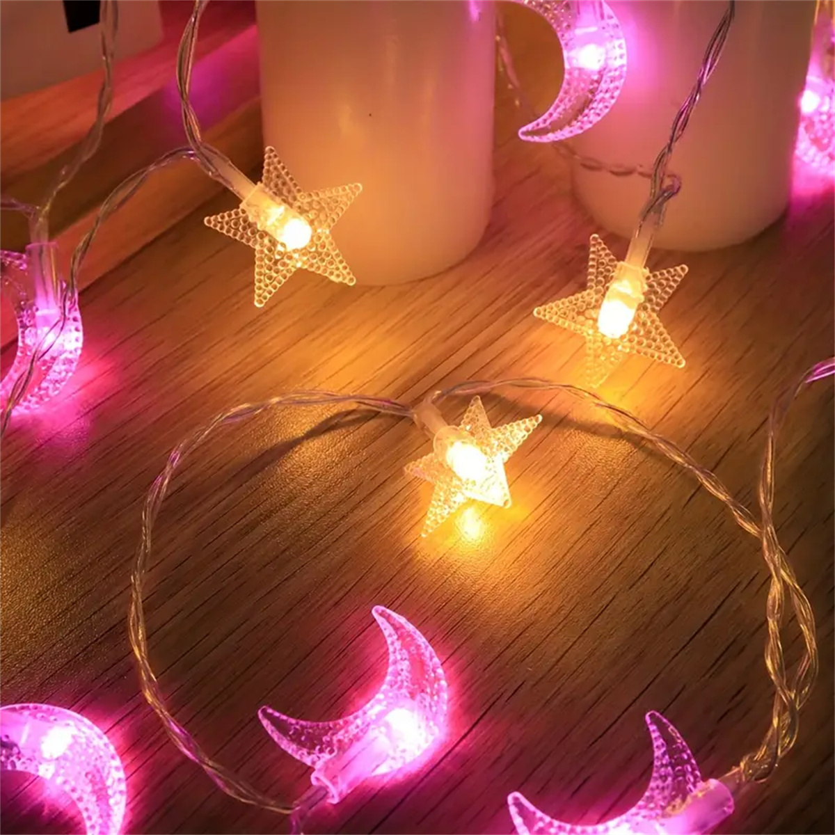 1.5m/3m led estrela lua luz co - Outdoor Camping Lights String avaliação e preço