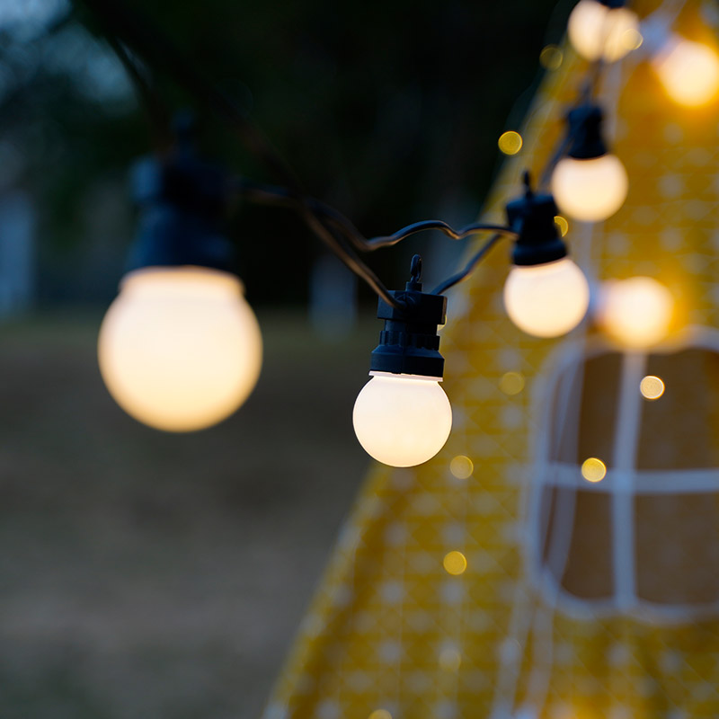 23m pátio string lâmpadas g50  - Outdoor Camping Lights String avaliação e preço
