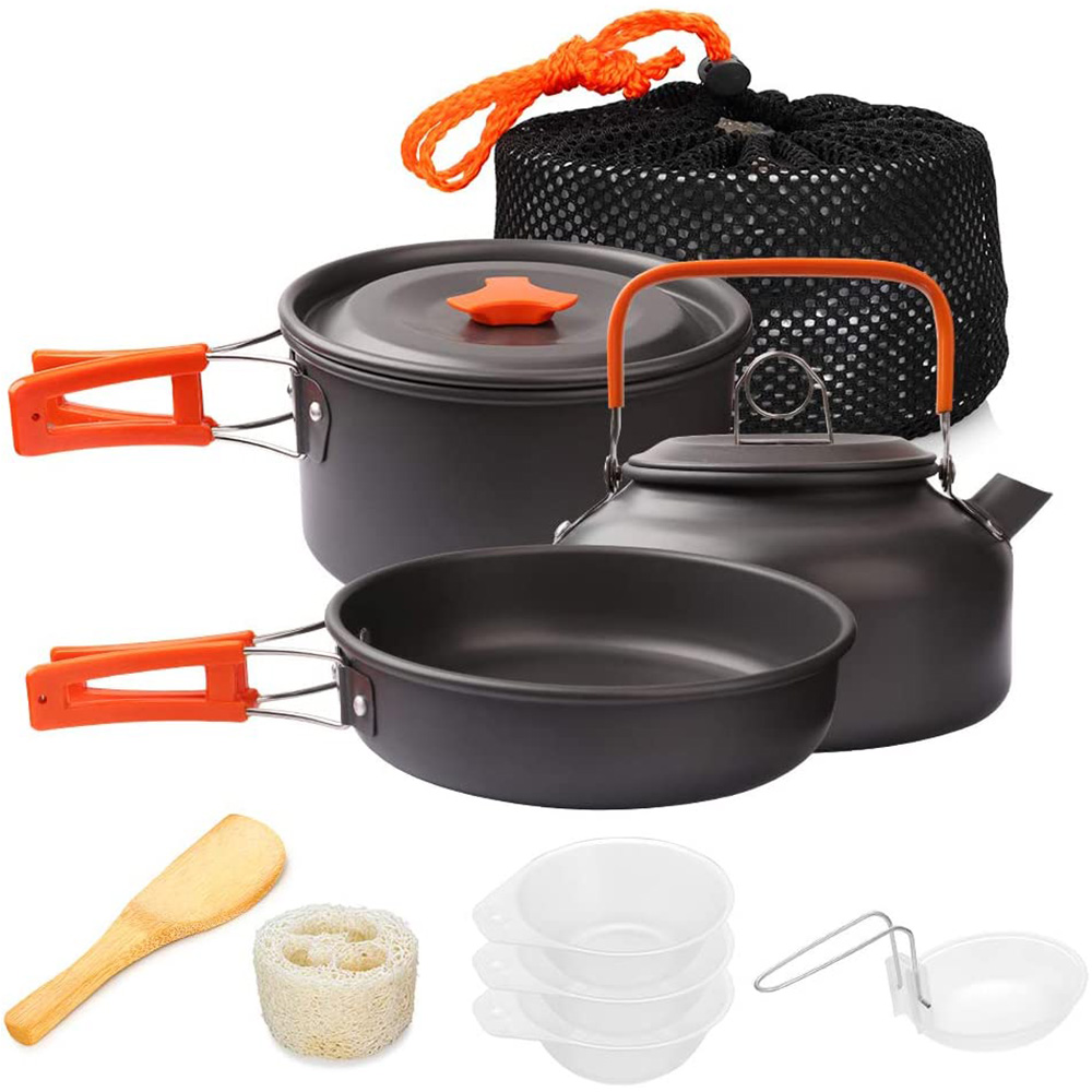 1 pçs/1 conjunto kit de panela - Outdoor Camping Kitchen Set avaliação e preço