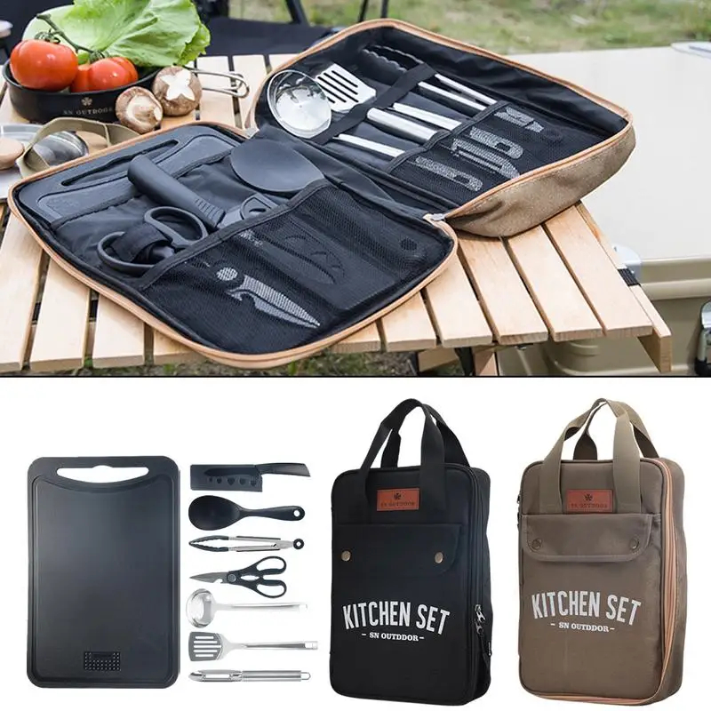 Conjunto de Utensílios de Cozi - Outdoor Camping Kitchen With Sink avaliação e preço