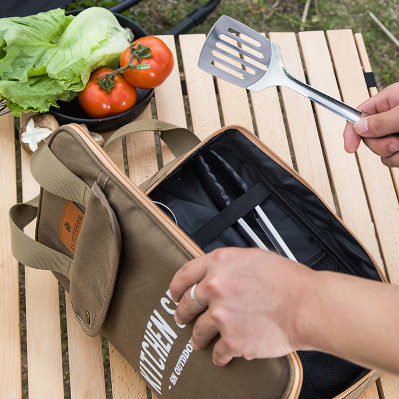 Conjunto de Utensílios de Cozi - Outdoor Camping Kitchen With Sink avaliação e preço