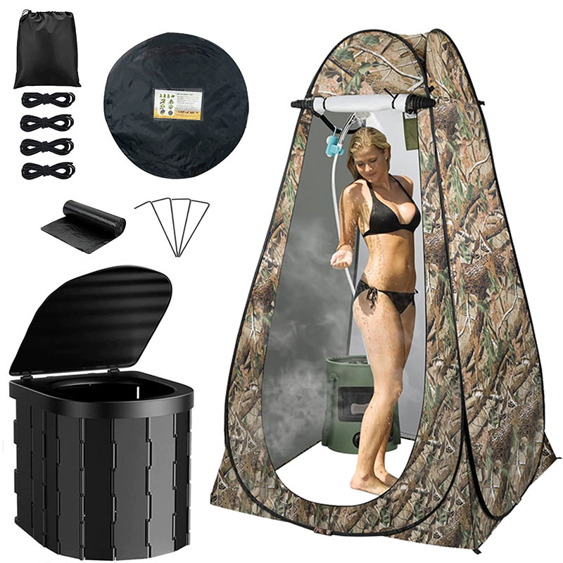 ‌ Abrigo de privacidade para b - Outdoor Camping Toilet Tent avaliação e preço