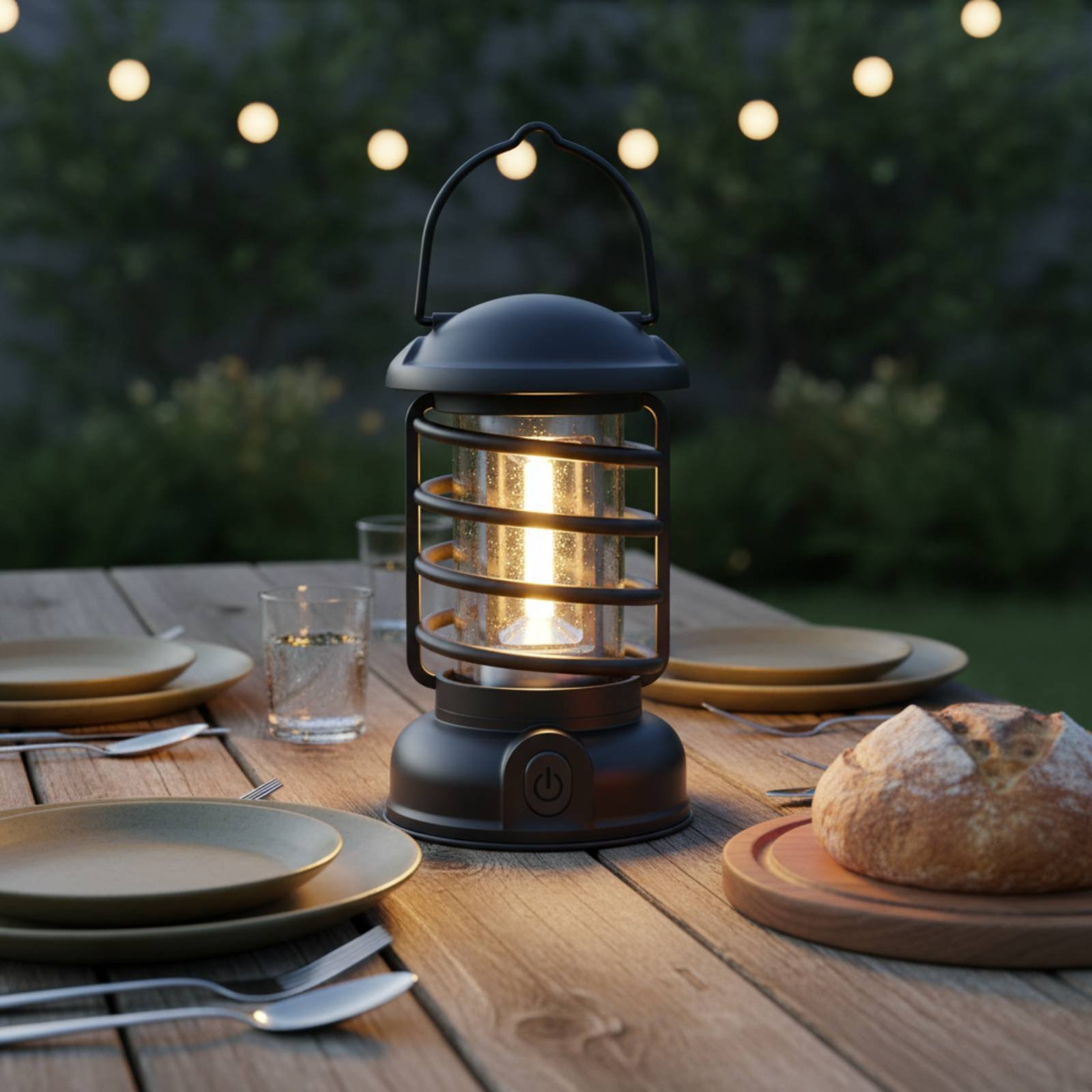 Lanterna de Camping Retrô com  - Outdoor Camping Lamp avaliação e preço