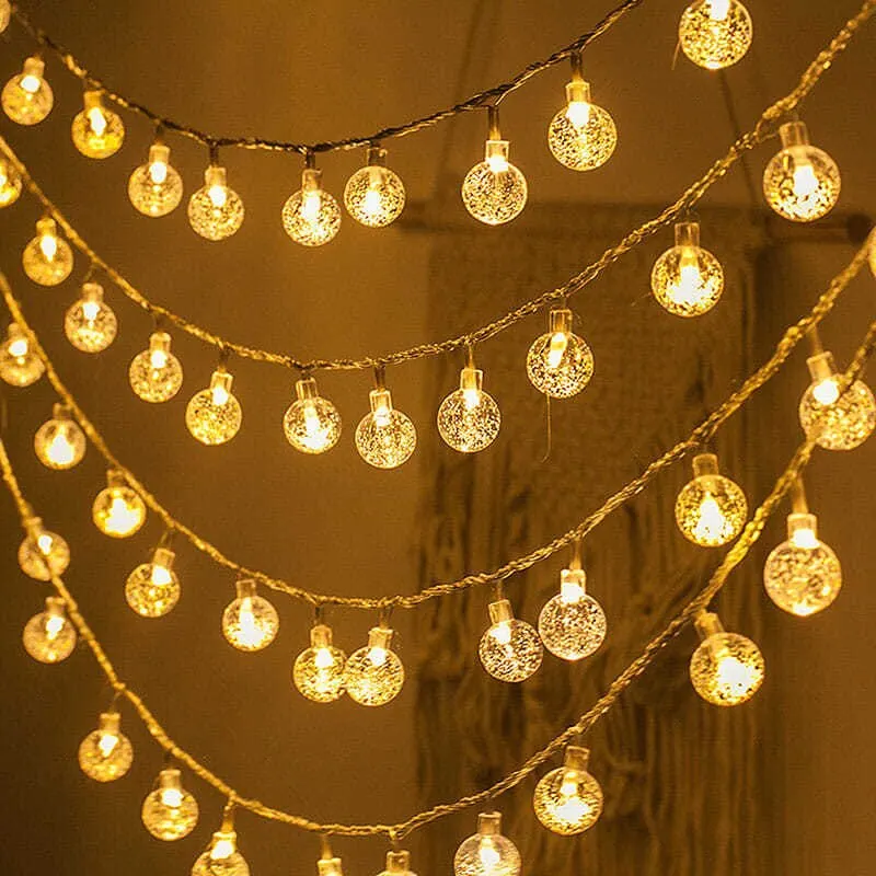 Led redondo bola de cristal lu - Outdoor Camping Lights String avaliação e preço