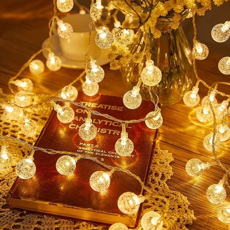 Led redondo bola de cristal lu - Outdoor Camping Lights String avaliação e preço