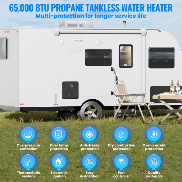 Aquecedor de Água a Gás Instan - Outdoor Camping Heater avaliação e preço