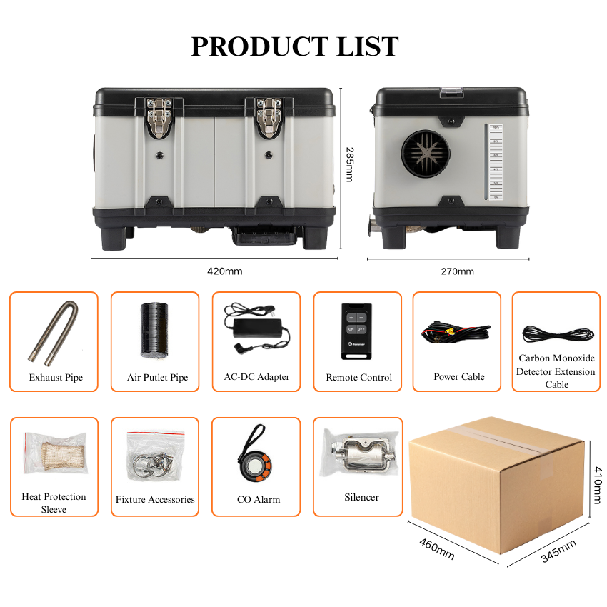 Aquecedor a Diesel Autônomo pa - Outdoor Camping Heater avaliação e preço