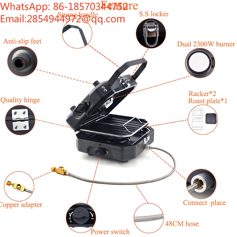 Fogão a Gás Portátil Dobrável  - Outdoor Camping Gas Stove avaliação e preço
