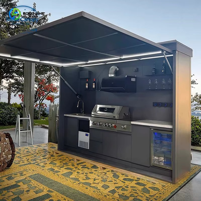 Conjunto de cozinha externa pe - Outdoor Camping Kitchen With Sink avaliação e preço