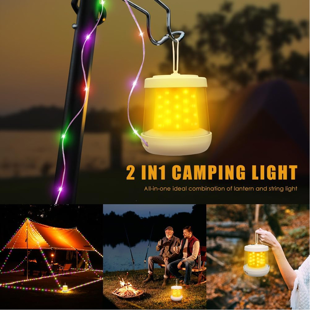 Lanterna de Camping 2 em 1 e L - Outdoor Camping Lights String avaliação e preço