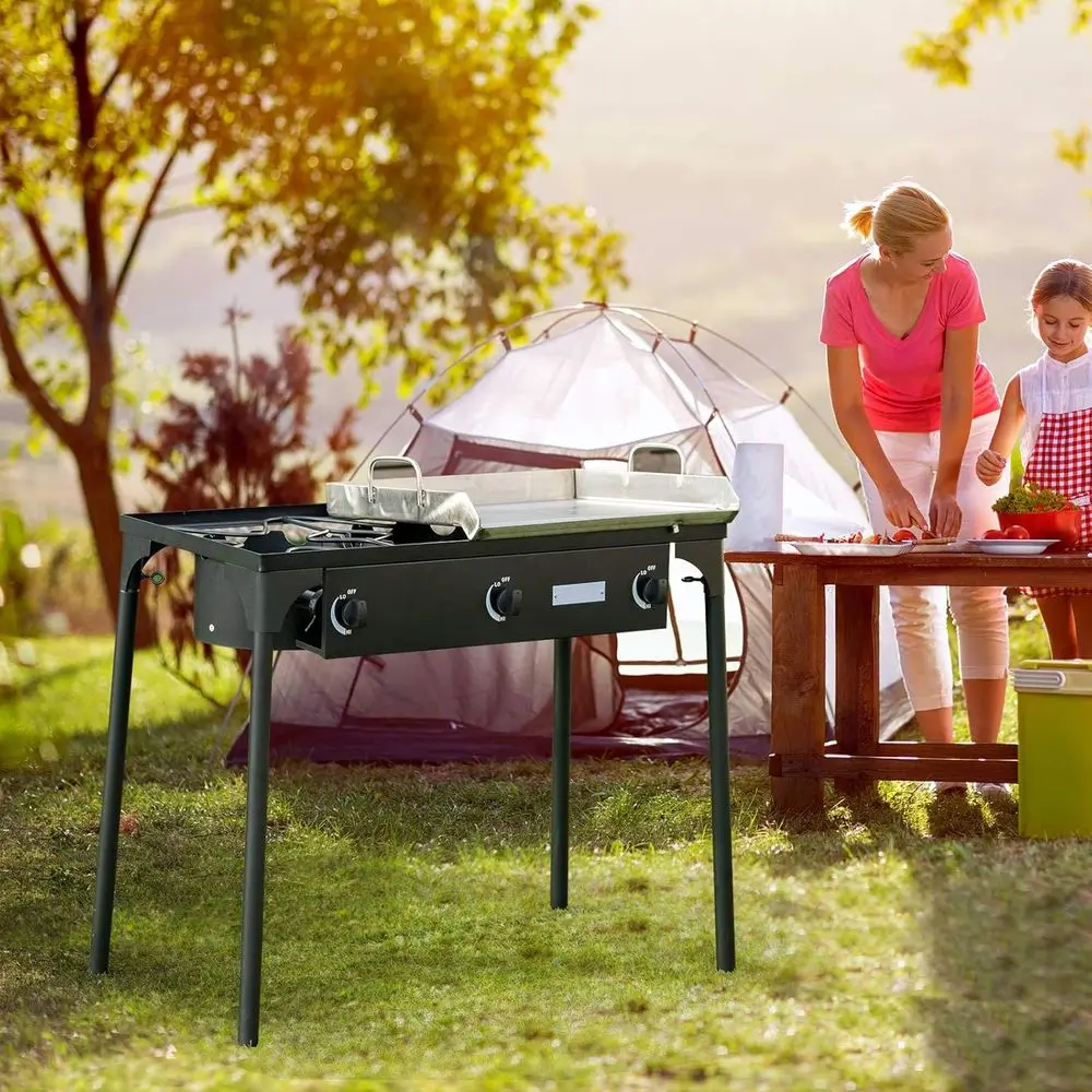 Fogão a Gás Propano Portátil d - Outdoor Camping Gas Stove avaliação e preço